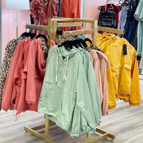 Black Windbreaker Rain jacket Leopard Print Hoodie - Picture 11 of 11